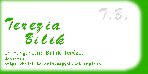 terezia bilik business card